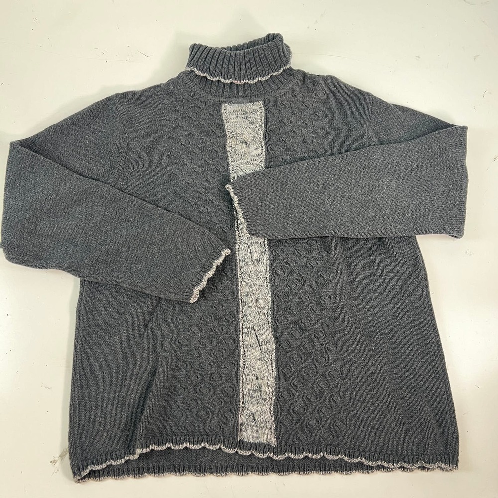 Austin Clothing Co Cotton Turtleneck Cable‎ Knit Sweater XL